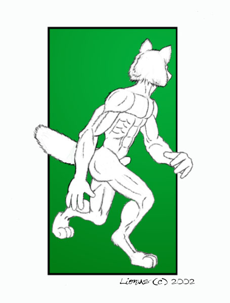 Wolf Walking by Lionus